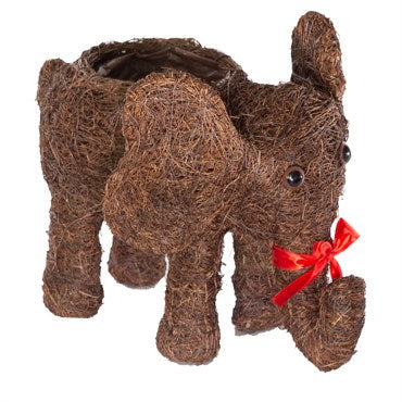 Straw Topiary Elephant