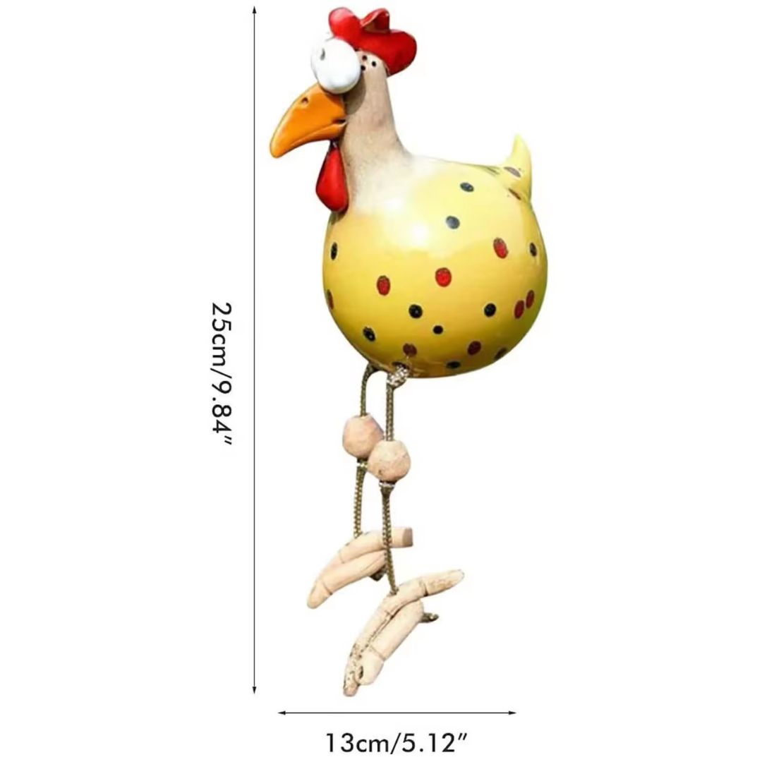 Big Eyed Chicken Garden Decorations