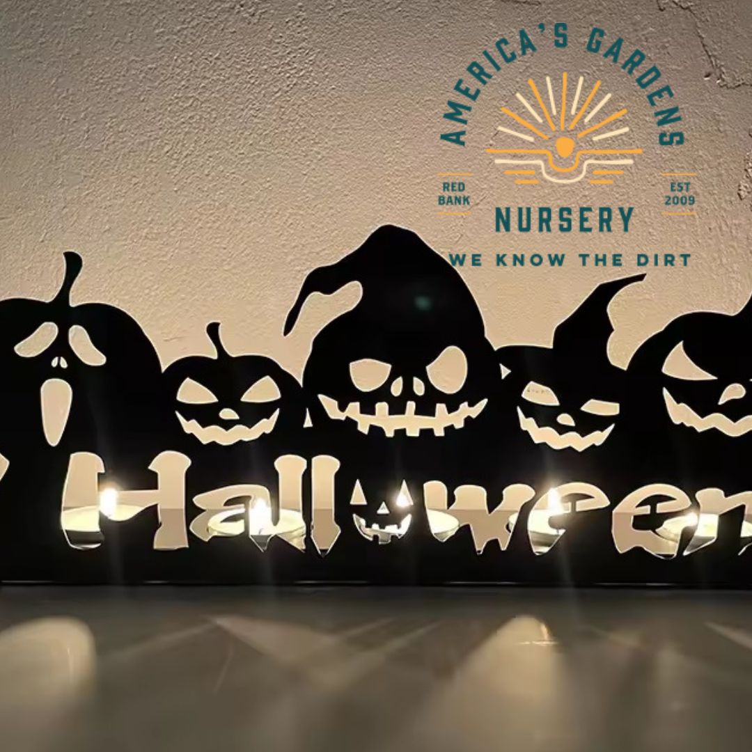 Metal Halloween Candle Holders