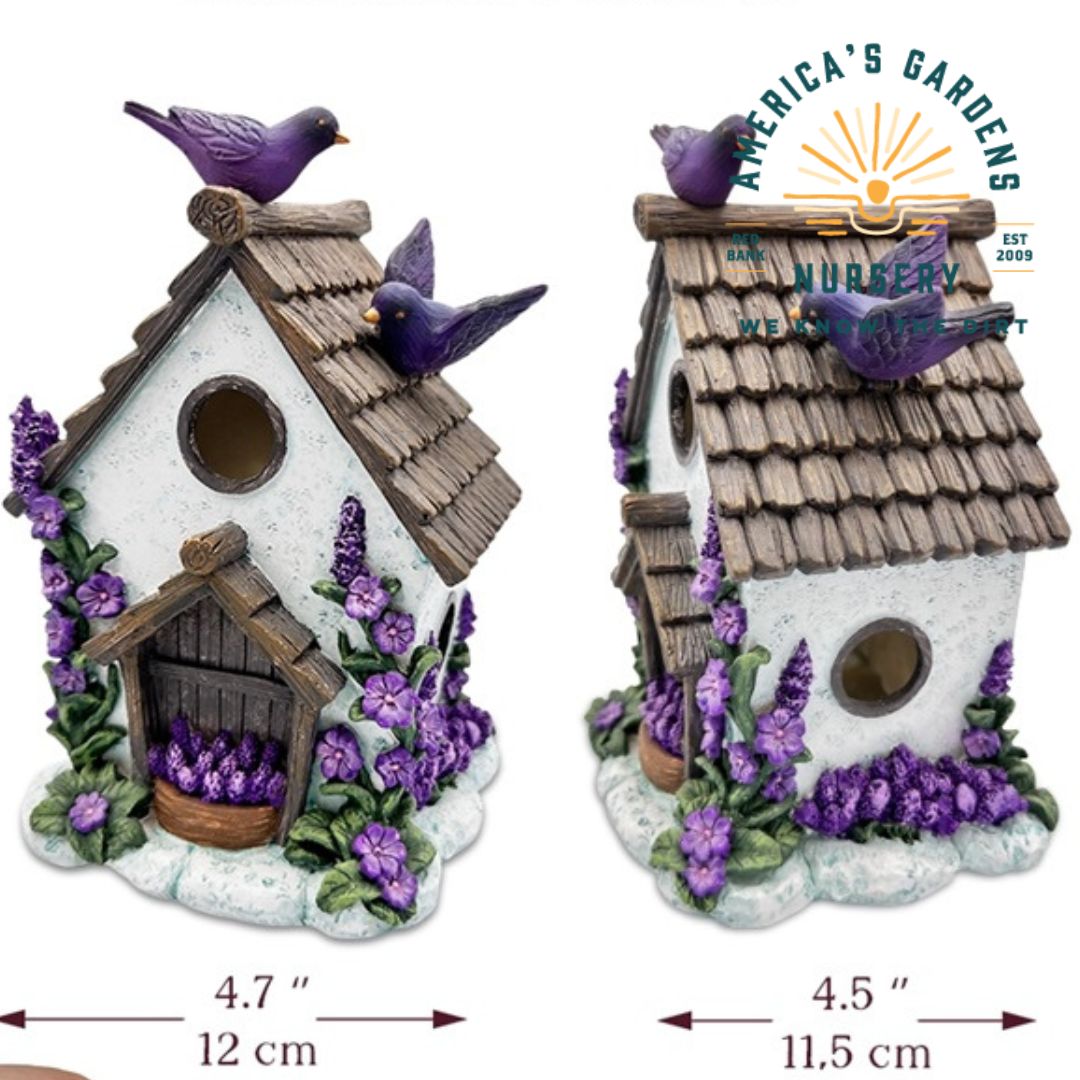Floral Lavender Birdhouse