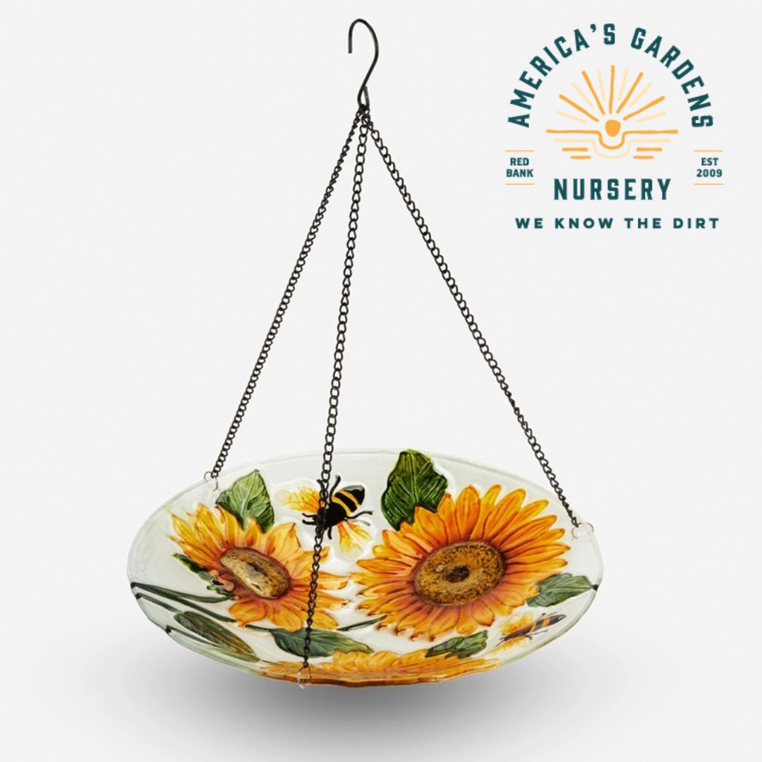 Hanging Sunflower Birdbaths