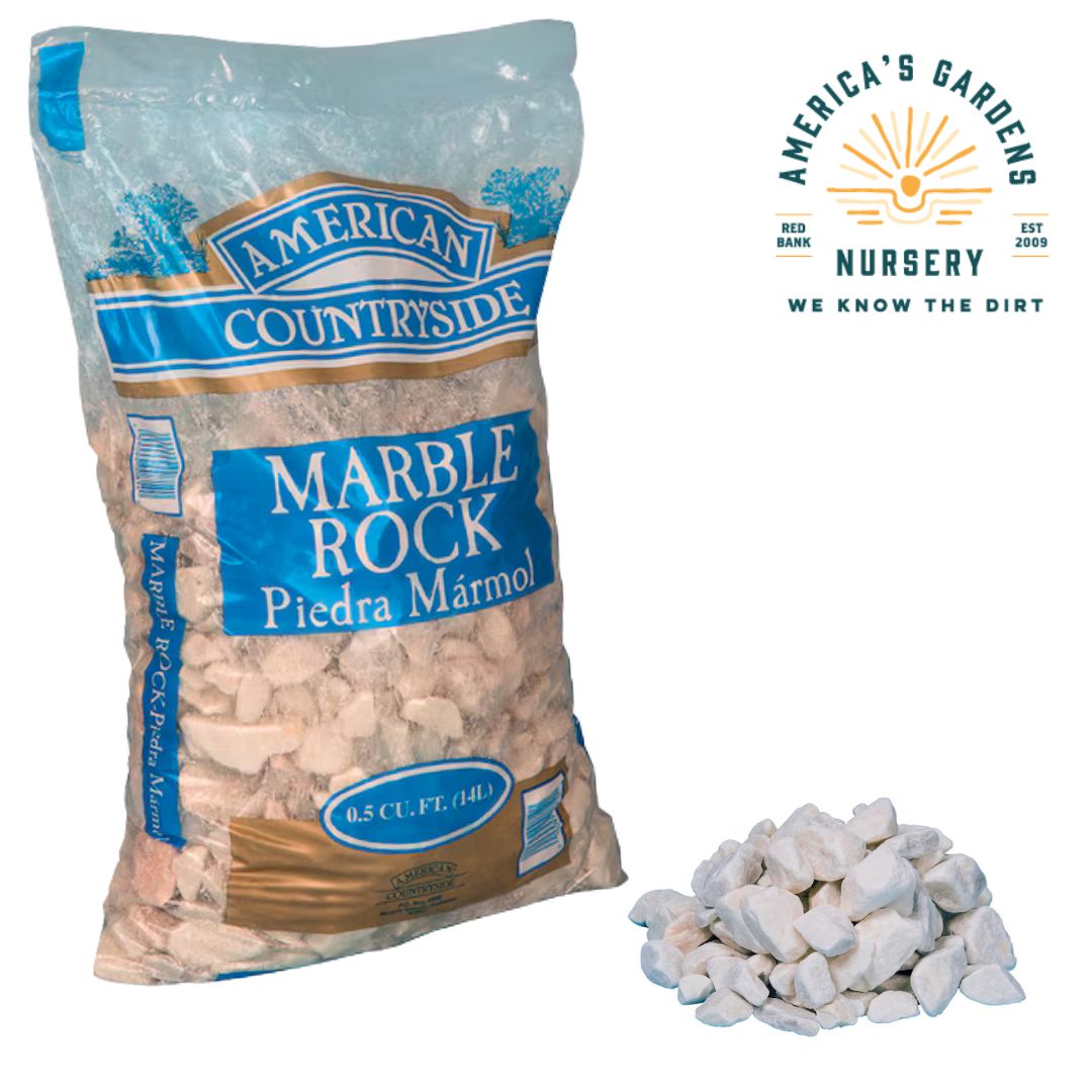 American Countryside Bagged White Marble Chips