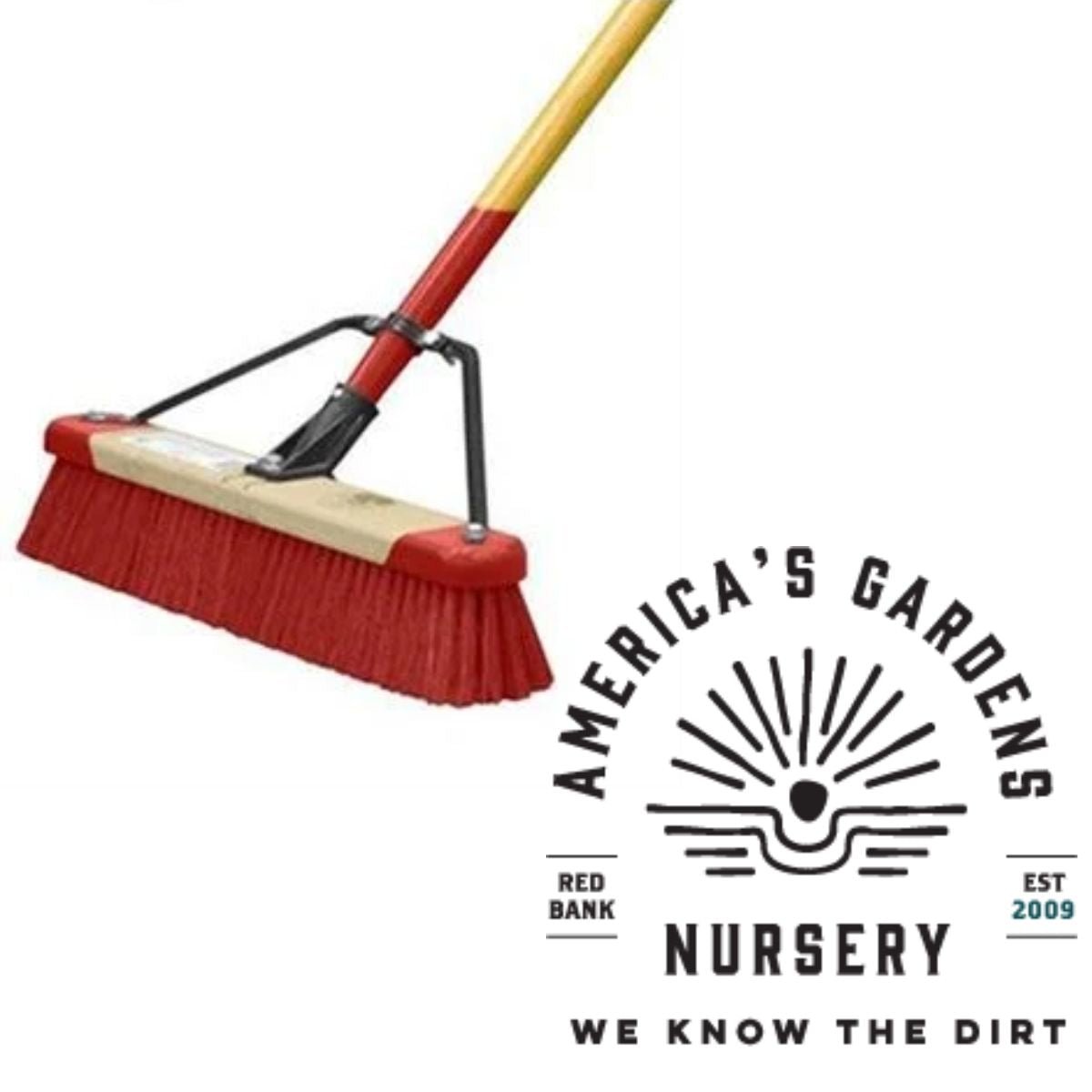 Ames 18" Harper Medim Sweep Push Broom - America's Gardens Nursery