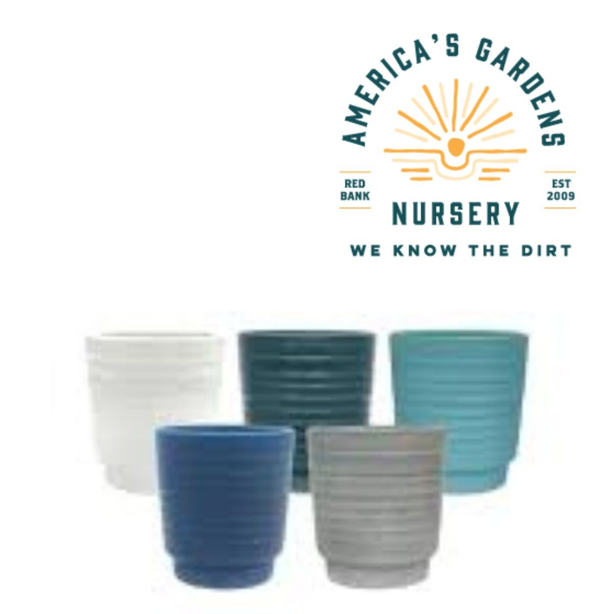 Michael Carr Ribbed Planters - America's Gardens Nursery