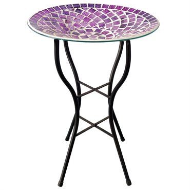 Mosaic 14" Bird Bath (With Stand) - America's Gardens Nursery