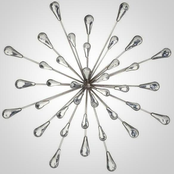 Starburst Metal/Acrylic Wall Art