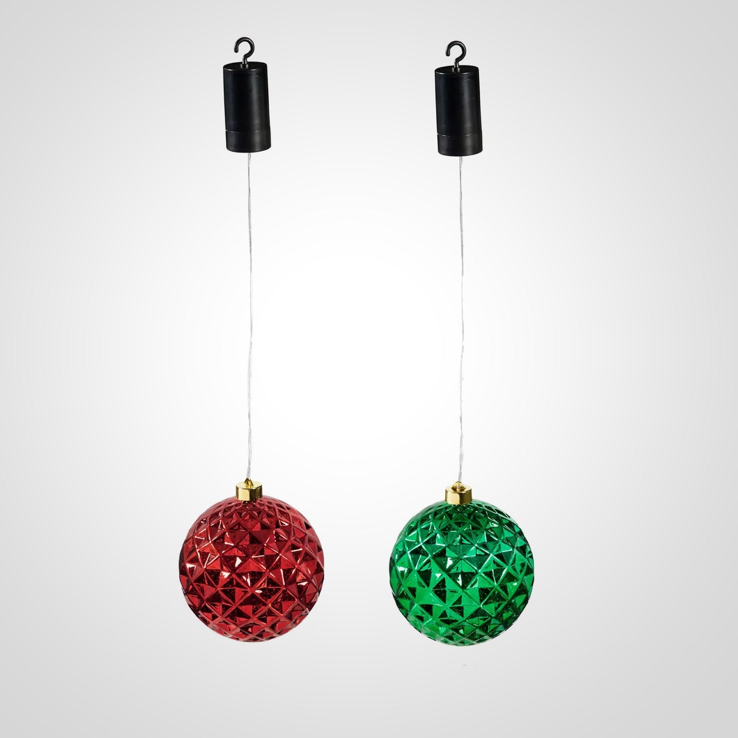 5” Shatterproof Battery Operated White Twinkling LED Ornament