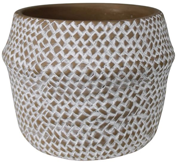 Medina Basket Cachepot Cement