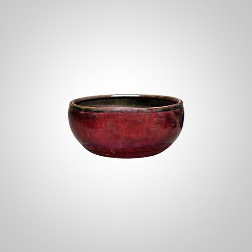 Mumbai Low Bowl Planter, Persian Red