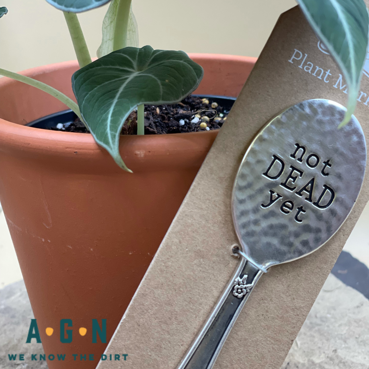Garden Marker, Hammered Spoon