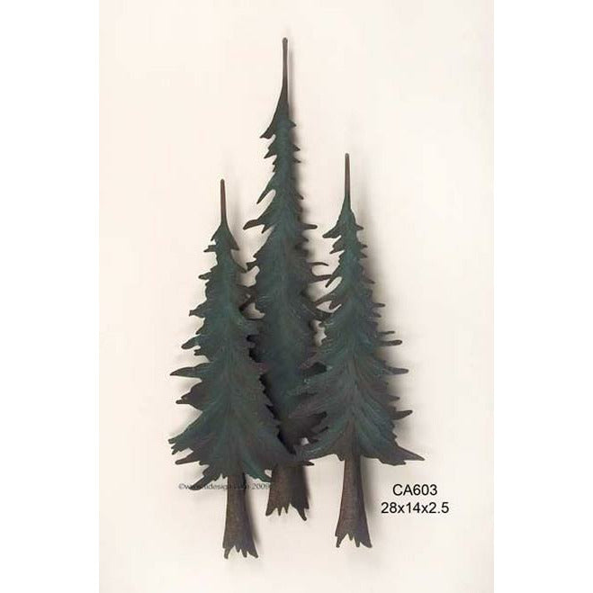 Pine Trees Forest Metal Wall Art