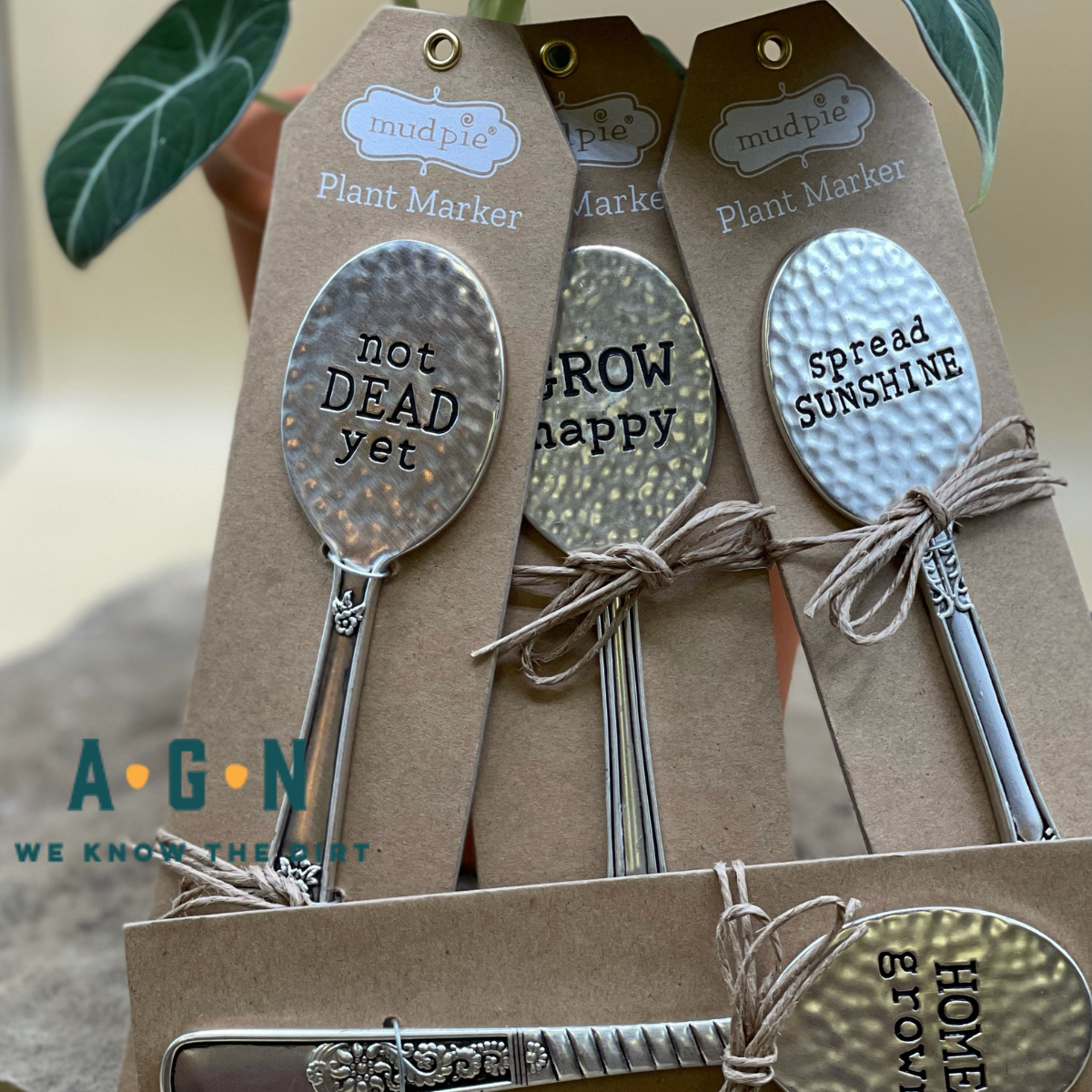 Garden Marker, Hammered Spoon