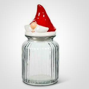 Red Gnome Cannister