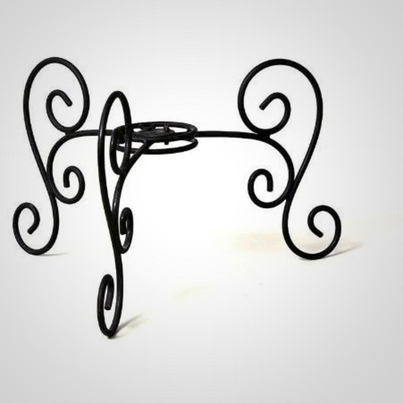 Table Top Scroll Bird Bath Stand