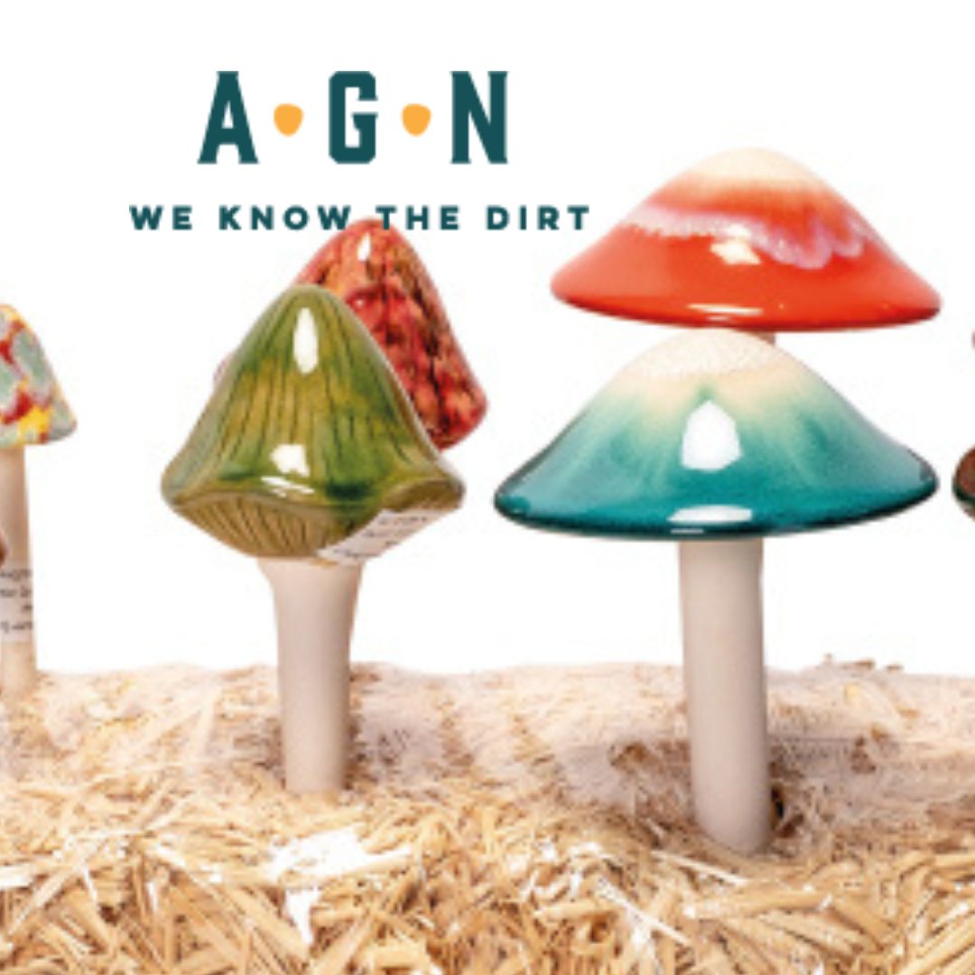 Terra Verde Ceramic Mushrooms