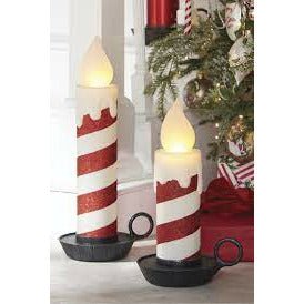Candy Cane Battery Operated Candle - America's Gardens Nursery