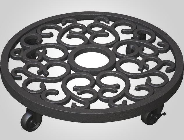 Cast Iron Plant Caddy