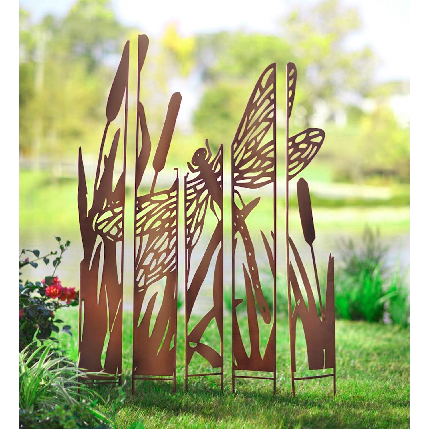 Dragonfly Laser Cut Yard Sign - America's Gardens Nursery