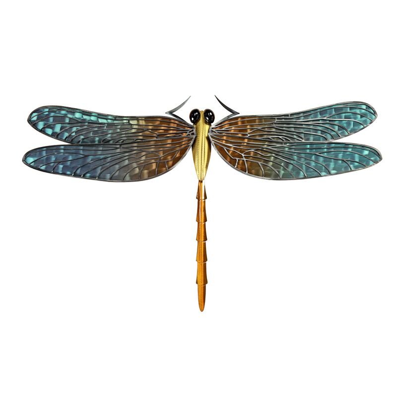 Dragonfly XLg Stainless Steel Wall Art - America's Gardens Nursery