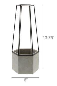 Indio Planter Cement Small
