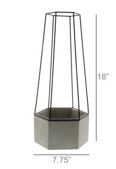 Indio Planter Cement Large