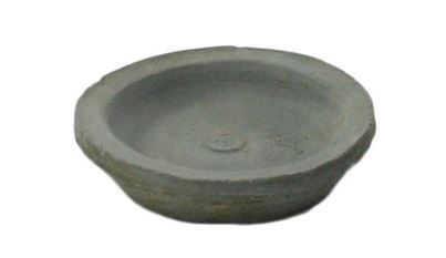 Rustic Terra Cotta Saucer Moss Grey, 3.5in