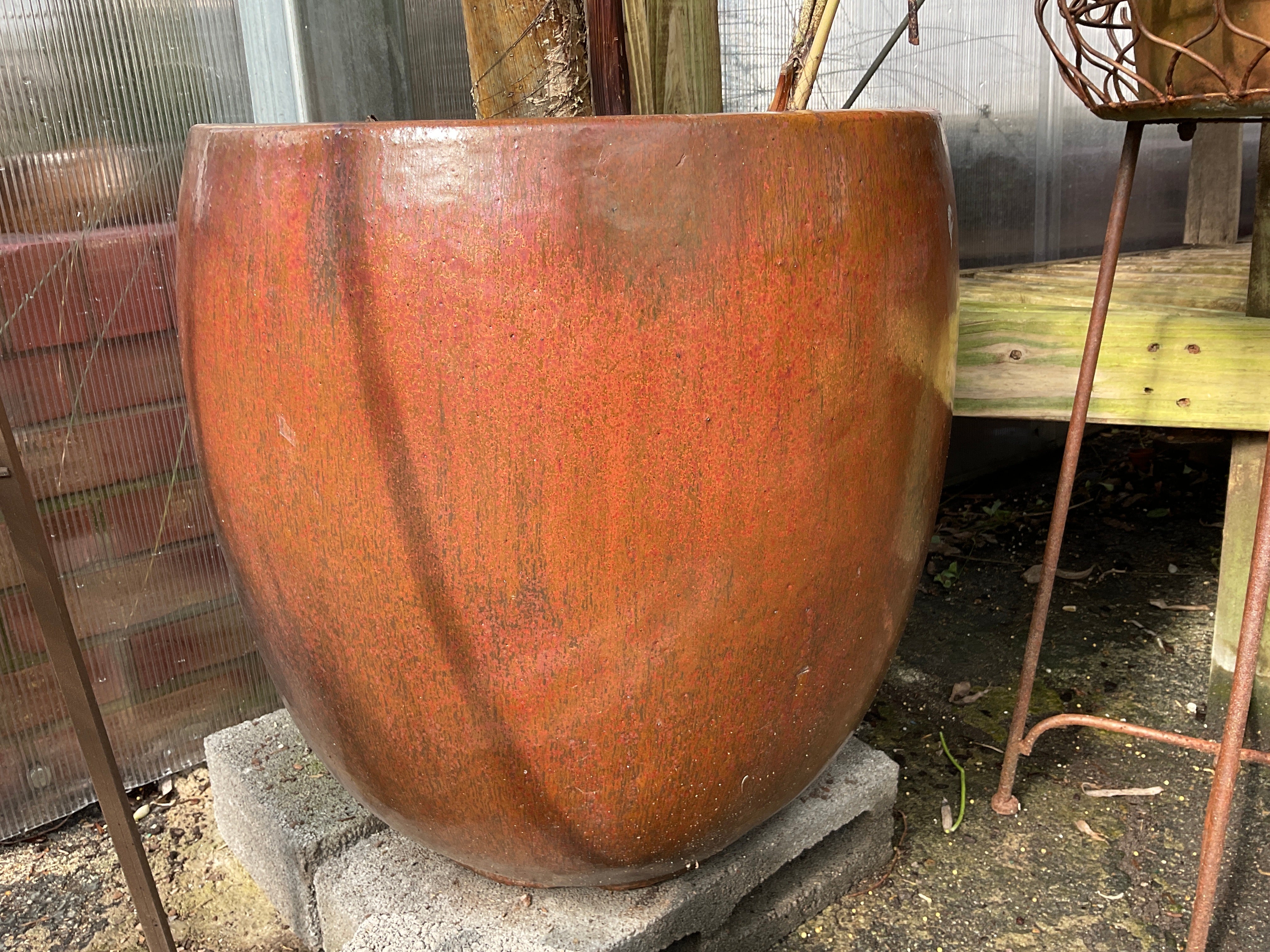 Copper Glazed Pot