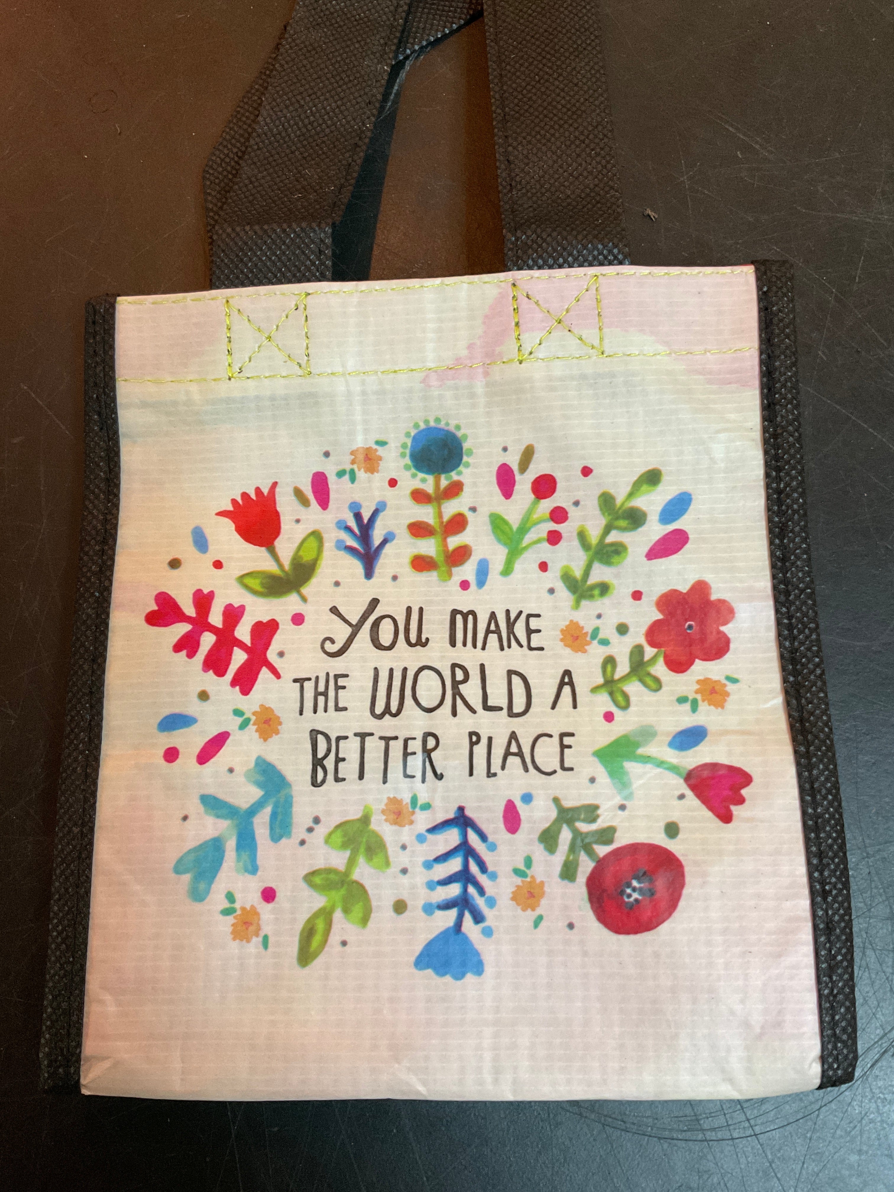 "Happy" Natural Life Bag