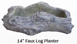 Faux Log Planters
