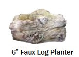 Faux Log Planters