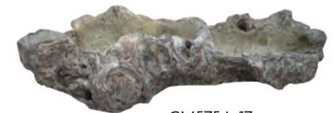Burl Cement Pots - Faux log