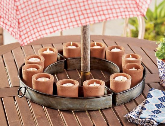 Tin Trough Planter U shape