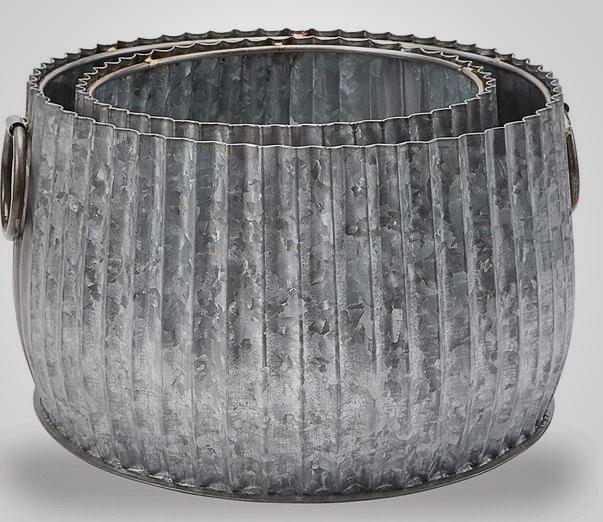 Tin Scallop Pot - America's Gardens Nursery