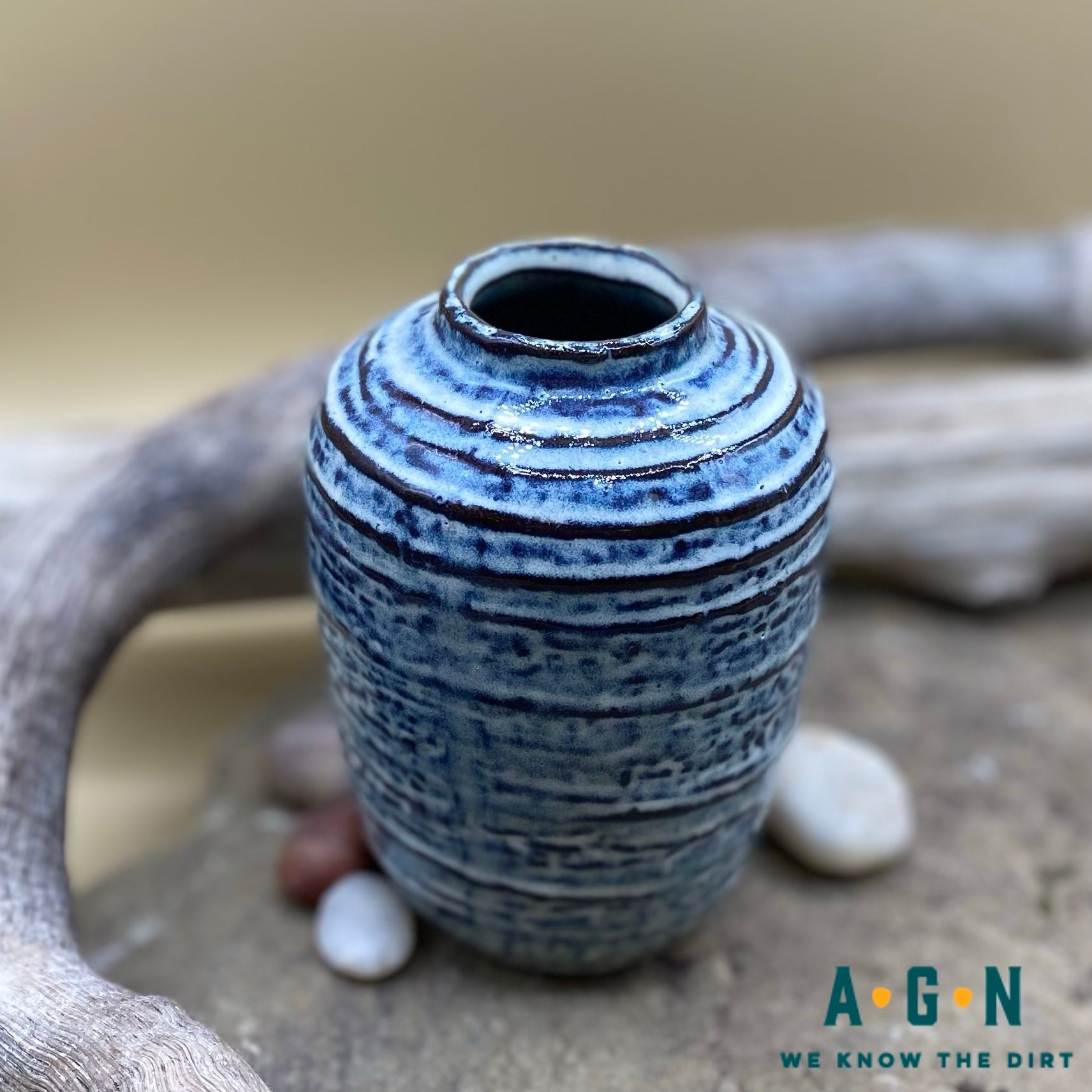 Toku Indigo Vase - America's Gardens Nursery