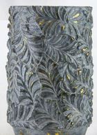 Ceramic Planter Gold/Grey