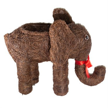 Straw Topiary Elephant
