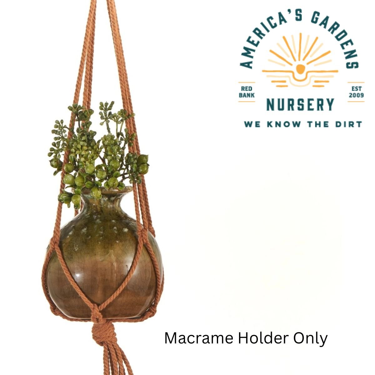 Biscuit Macrame Hanger - America's Gardens Nursery