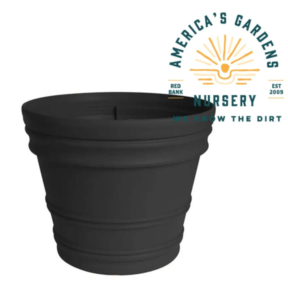 Bloem Rolled Rim Black Planter – America's Gardens Nursery