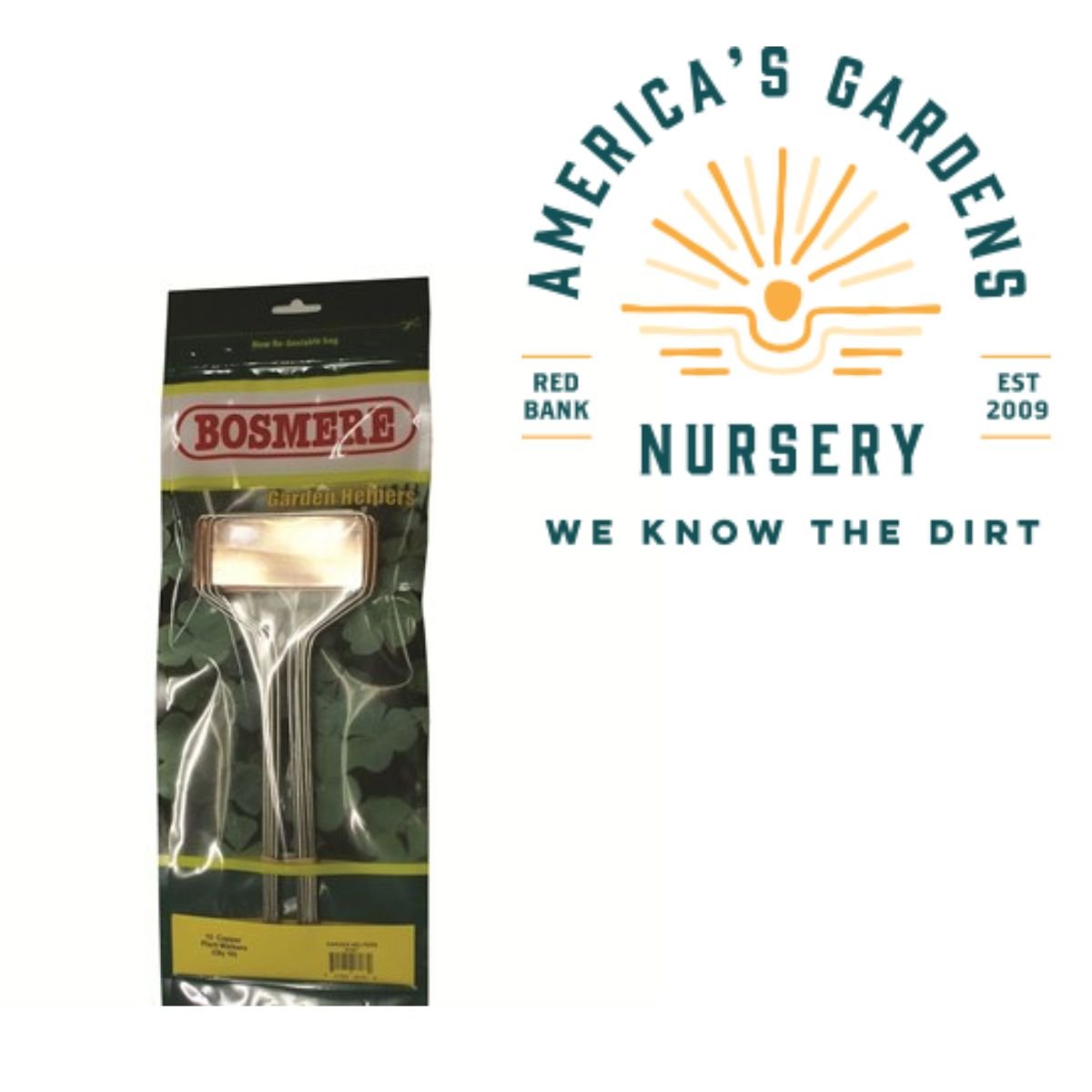 Bosmere Copper 10" Plant Markers - America's Gardens Nursery
