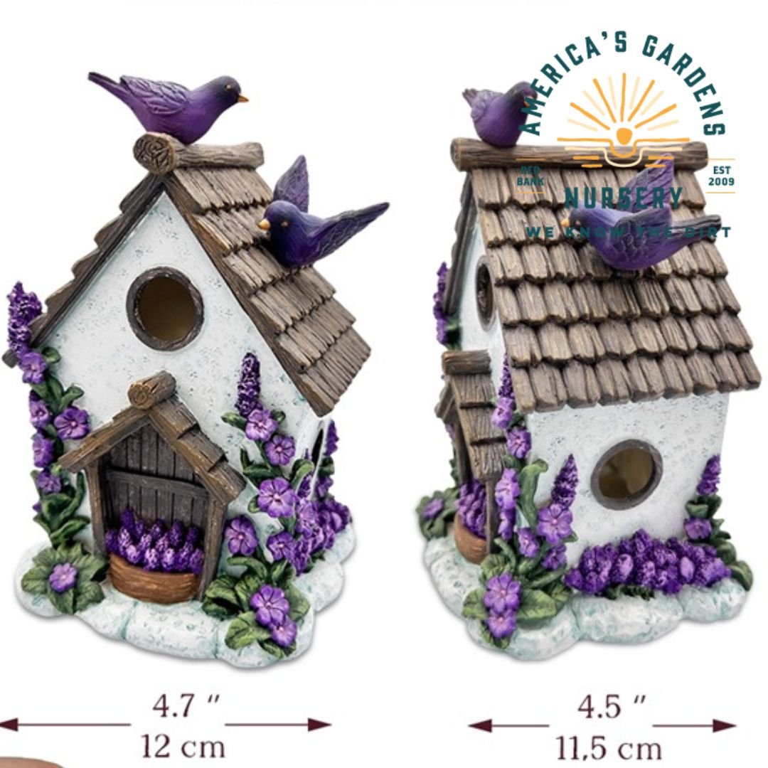 Floral Lavender Birdhouse - America's Gardens Nursery