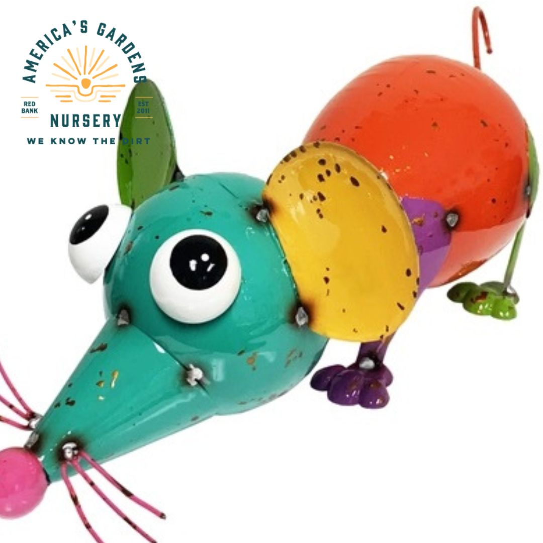 Green & Orange Mouse Statue - America's Gardens Nursery
