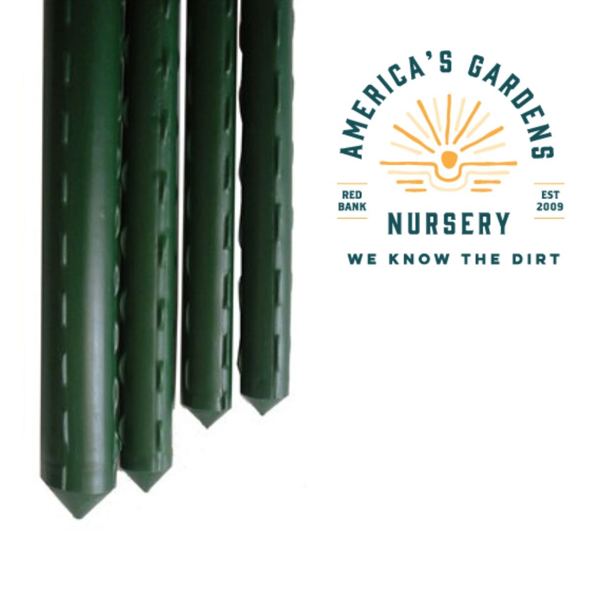 Green Vinyl Steel Stakes - America's Gardens Nursery