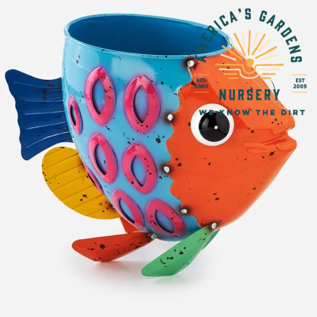 Iron Fish Garden Planter - America's Gardens Nursery