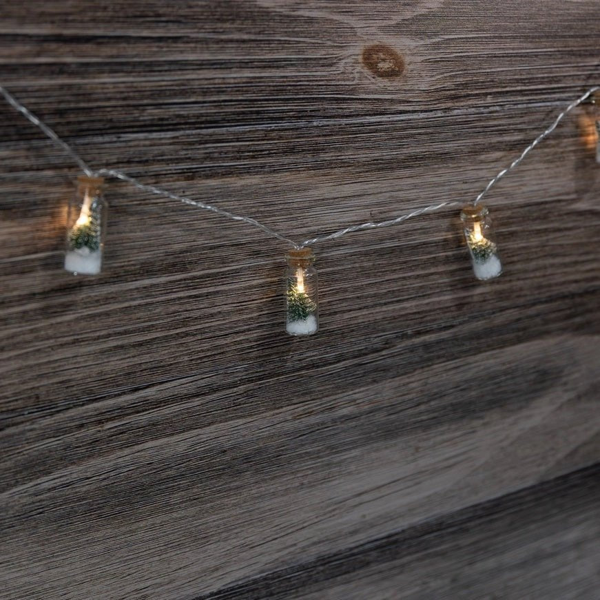 Mini String Lights in Glass Bottle - Christmas Trees - America's Gardens Nursery