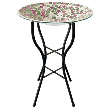 Mosaic 14" Bird Bath (With Stand) - America's Gardens Nursery