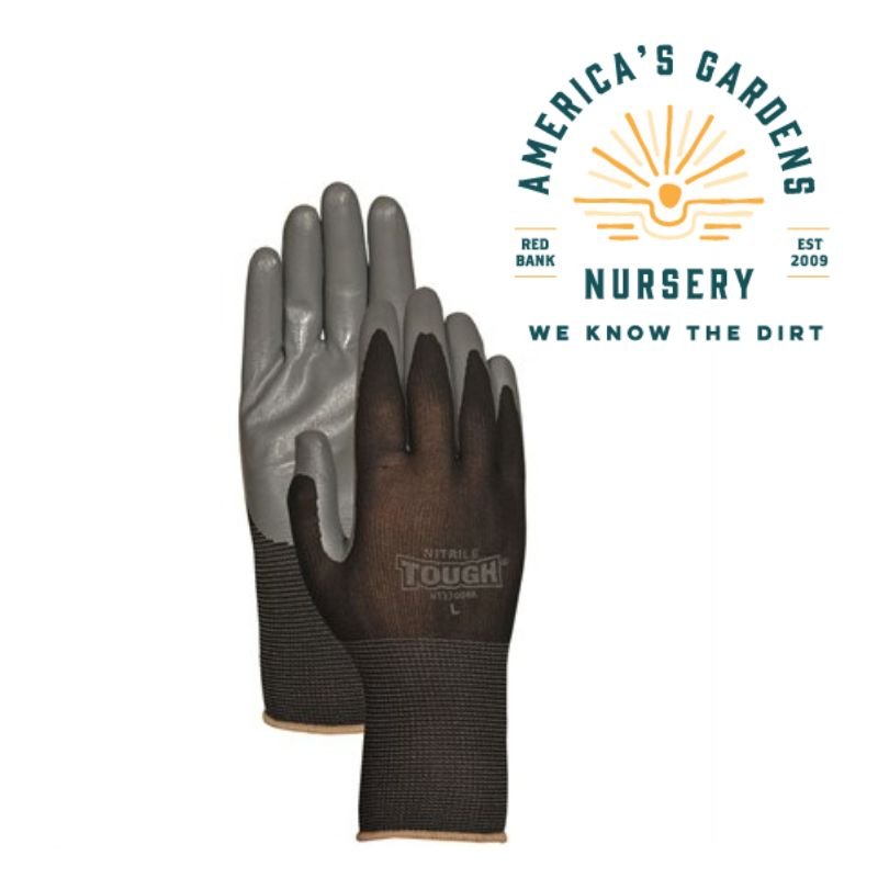 Nitrile Tough Black Garden Gloves - America's Gardens Nursery