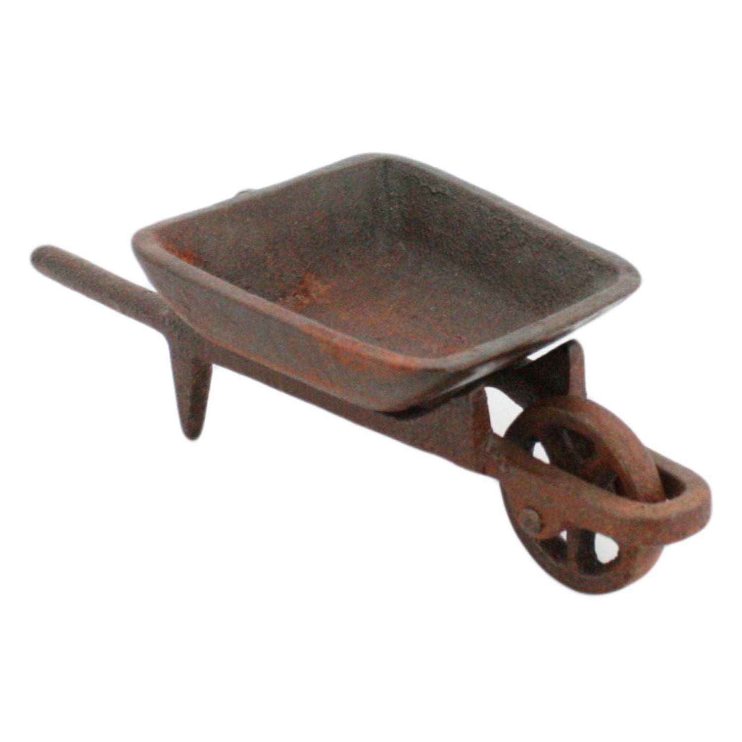 Cast Iron Rust Wheelbarrow