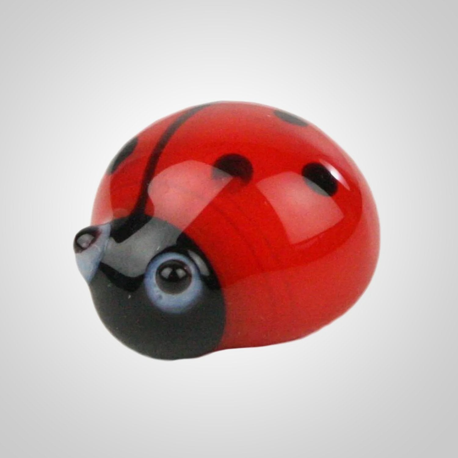 Red & Black Glass Ladybug