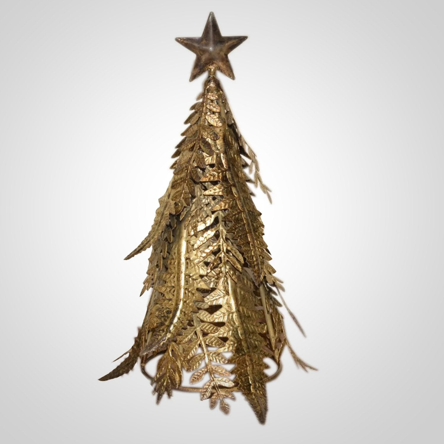 Metal Holiday Tree Table Décor