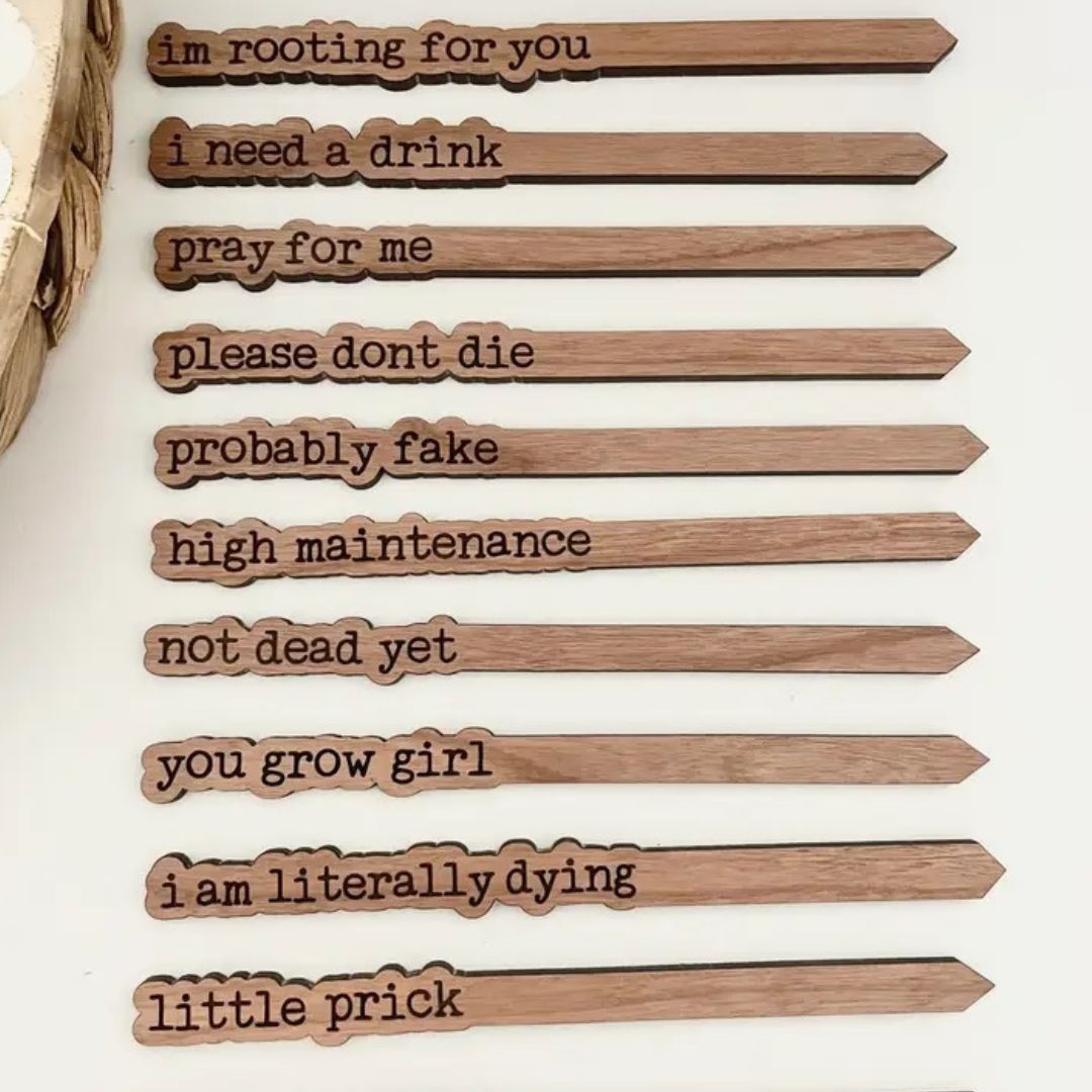 Punny Plant Stakes